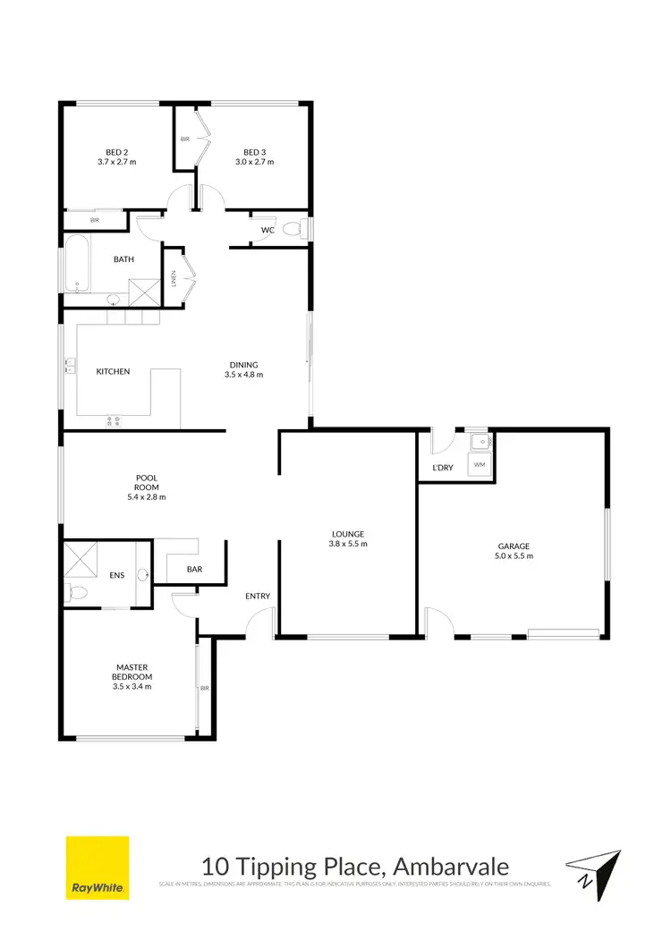 Floorplan of Homely house listing, 10 Tipping Place, Ambarvale NSW 2560