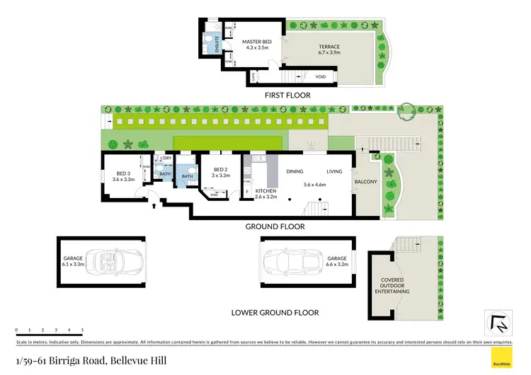 Floorplan of Homely townhouse listing, 1/59-61 Birriga Road, Bellevue Hill NSW 2023