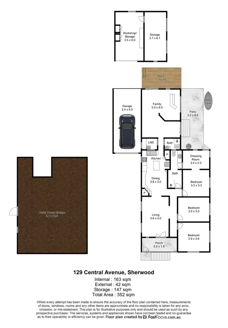 Floorplan of Homely house listing, 129 Central Avenue, Sherwood QLD 4075