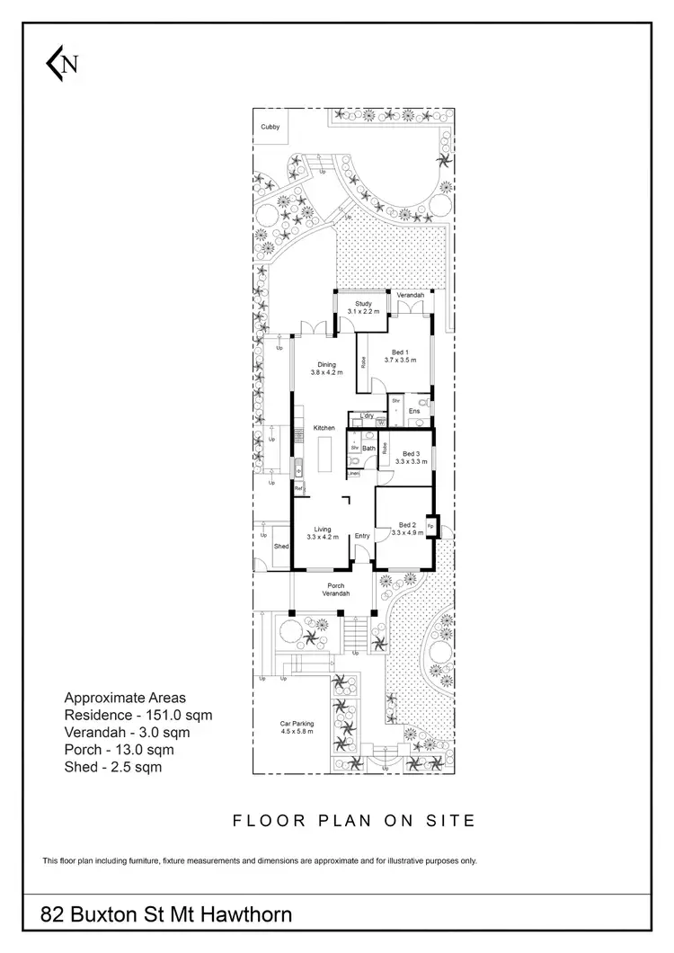 Floorplan of Homely house listing, 82 Buxton Street, Mount Hawthorn WA 6016