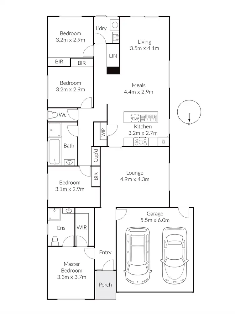 Floorplan of Homely house listing, 36-38 Lapwing Drive, Lara VIC 3212