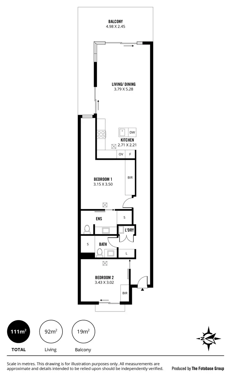 Floorplan of Homely apartment listing, 114/356 Seaview Road, Henley Beach SA 5022