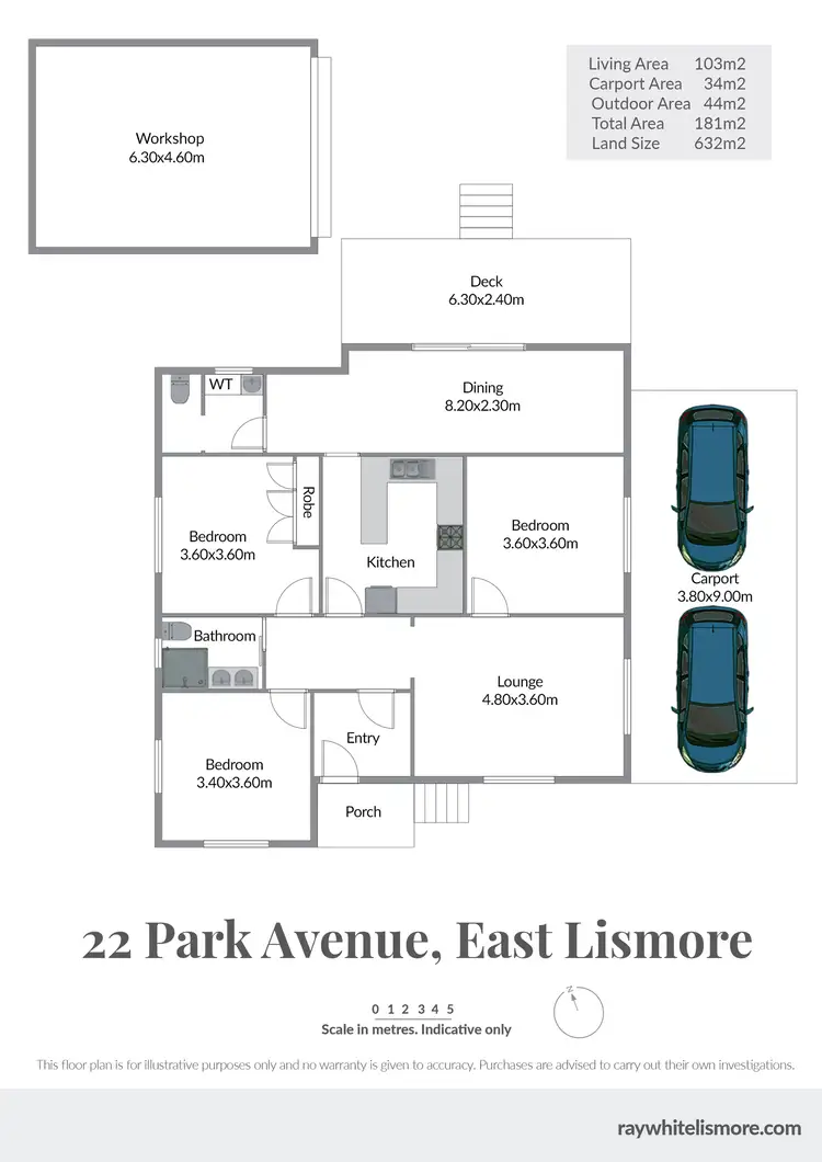 Floorplan of Homely house listing, 22 Park Avenue, East Lismore NSW 2480