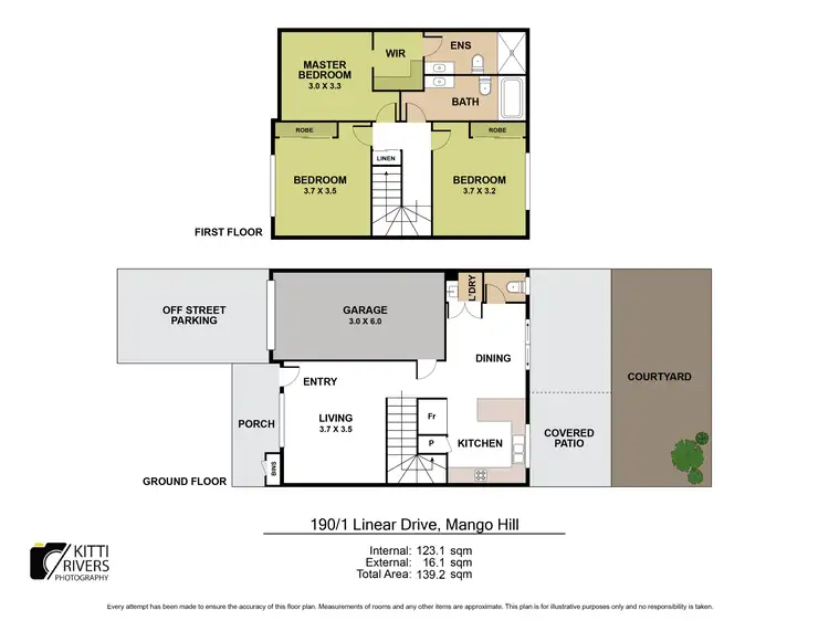 Floorplan of Homely townhouse listing, 190/1 Linear Drive, Mango Hill QLD 4509