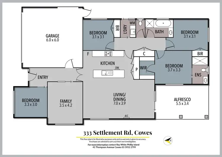 Floorplan of Homely house listing, 333 Settlement Road, Cowes VIC 3922