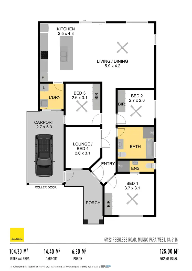 Floorplan of Homely house listing, 5/122 Peerless Road, Munno Para West SA 5115