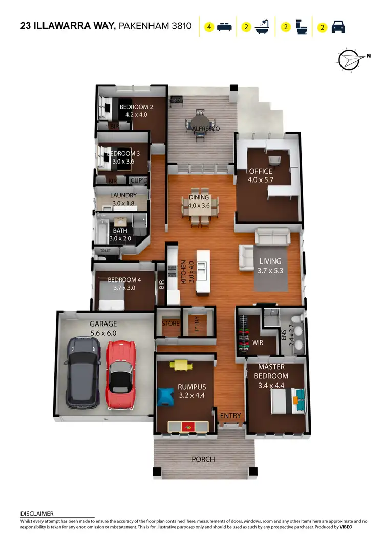 Floorplan of Homely house listing, 23 Illawarra Way, Pakenham VIC 3810