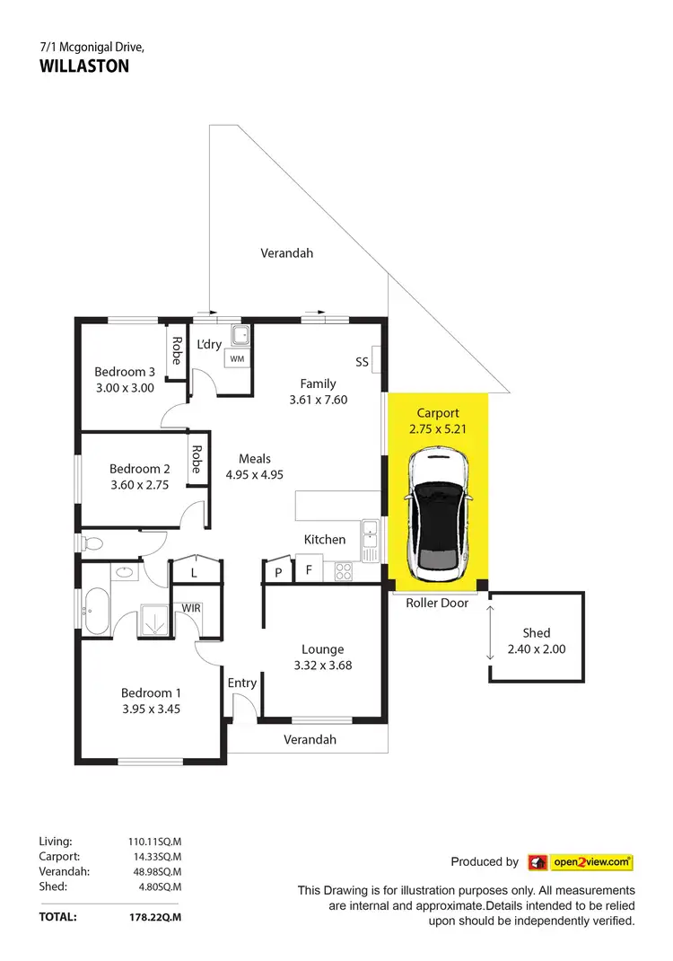 Floorplan of Homely house listing, Unit 7/1 McGonigal Drive, Willaston SA 5118