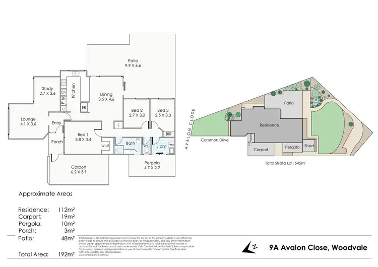 Floorplan of Homely house listing, 9a Avalon Close, Woodvale WA 6026