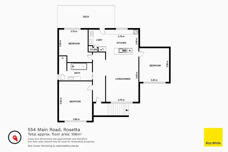 Floorplan of Homely house listing, 554 Main Road, Rosetta TAS 7010