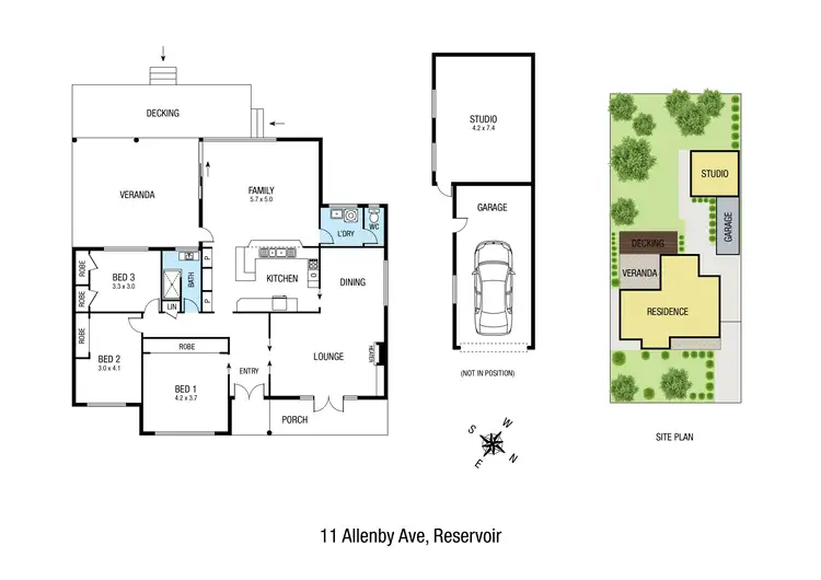 Floorplan of Homely house listing, 11 Allenby Avenue, Reservoir VIC 3073
