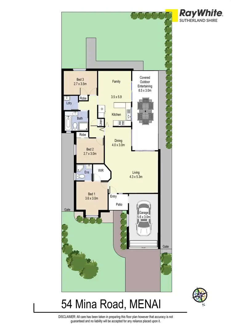 Floorplan of Homely house listing, 54 Mina Road, Menai NSW 2234