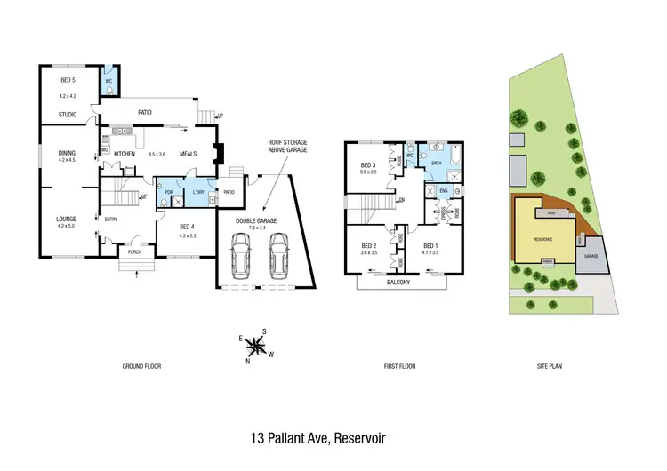 Floorplan of Homely house listing, 13 Pallant Avenue, Reservoir VIC 3073