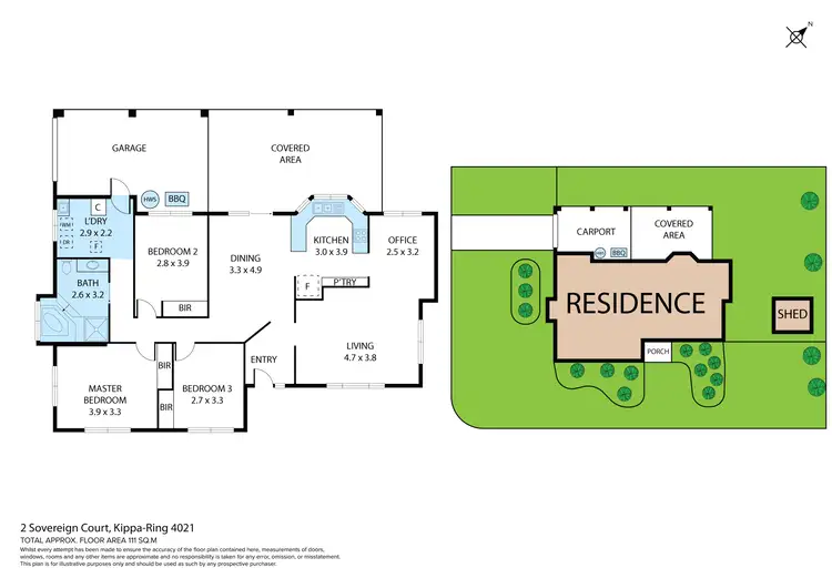 Floorplan of Homely house listing, 2 Sovereign Court, Kippa-Ring QLD 4021