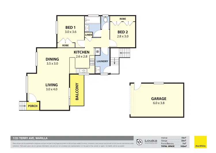 Floorplan of Homely villa listing, 7/23 Terry Avenue, Warilla NSW 2528