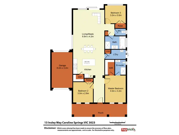 Floorplan of Homely house listing, 13 Insley Way, Caroline Springs VIC 3023