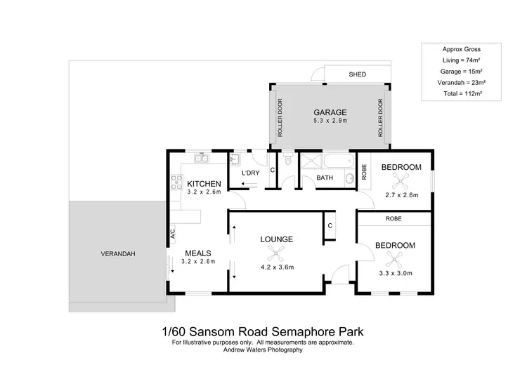 Floorplan of Homely house listing, 1/60 Sansom Road, Semaphore Park SA 5019