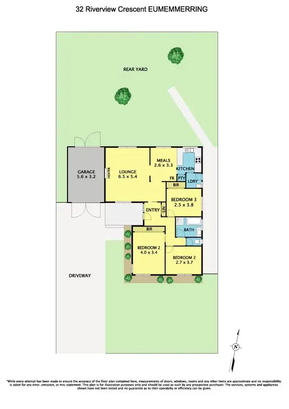 Floorplan of Homely house listing, 32 Riverview Crescent, Eumemmerring VIC 3177