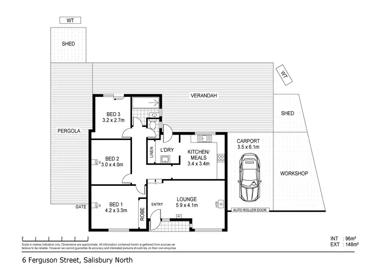Floorplan of Homely house listing, 6 Ferguson Street, Salisbury North SA 5108
