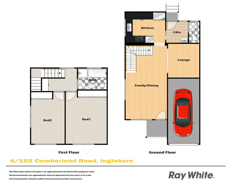 Floorplan of Homely townhouse listing, 4/103 Cumberland Road, Ingleburn NSW 2565