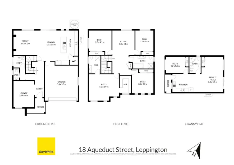 Floorplan of Homely house listing, 18 Aqueduct Street, Leppington NSW 2179