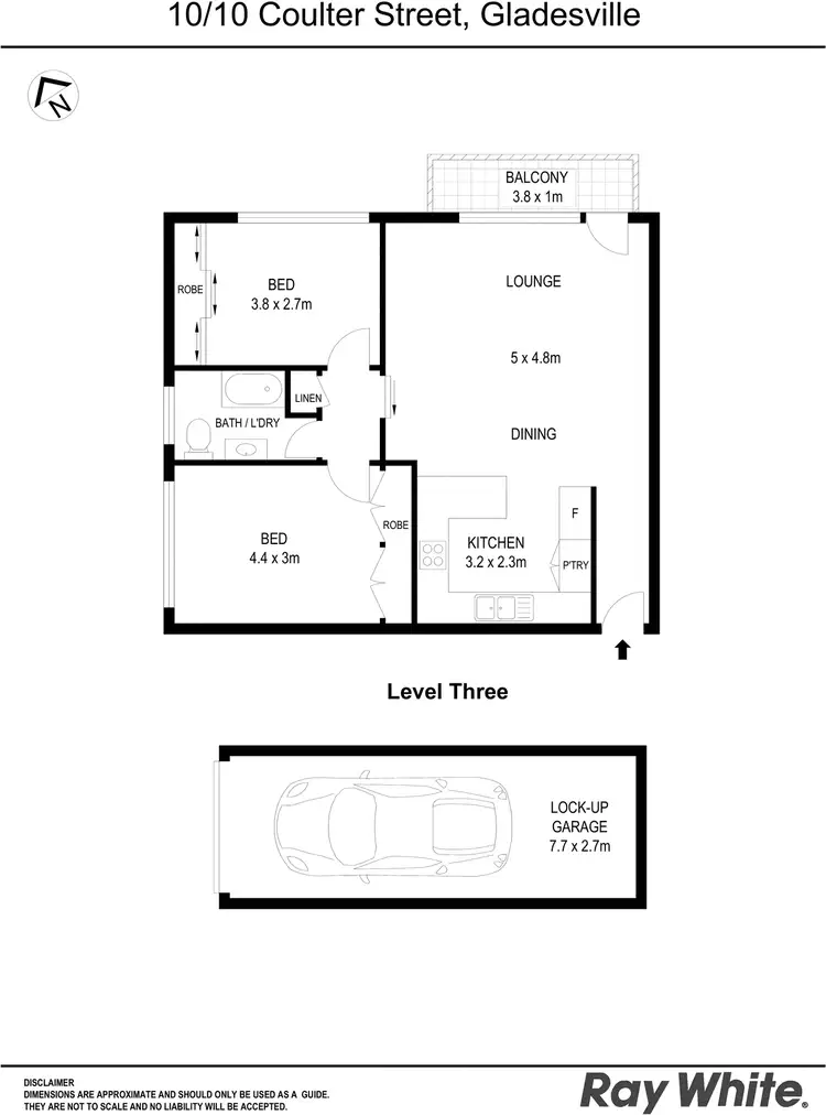 Floorplan of Homely apartment listing, 10/10 Coulter Street, Gladesville NSW 2111