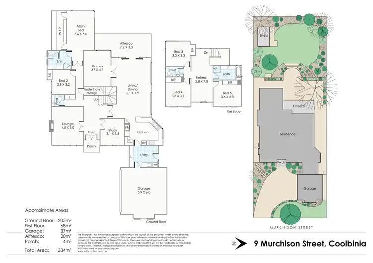 Floorplan of Homely house listing, 9 Murchison Street, Coolbinia WA 6050