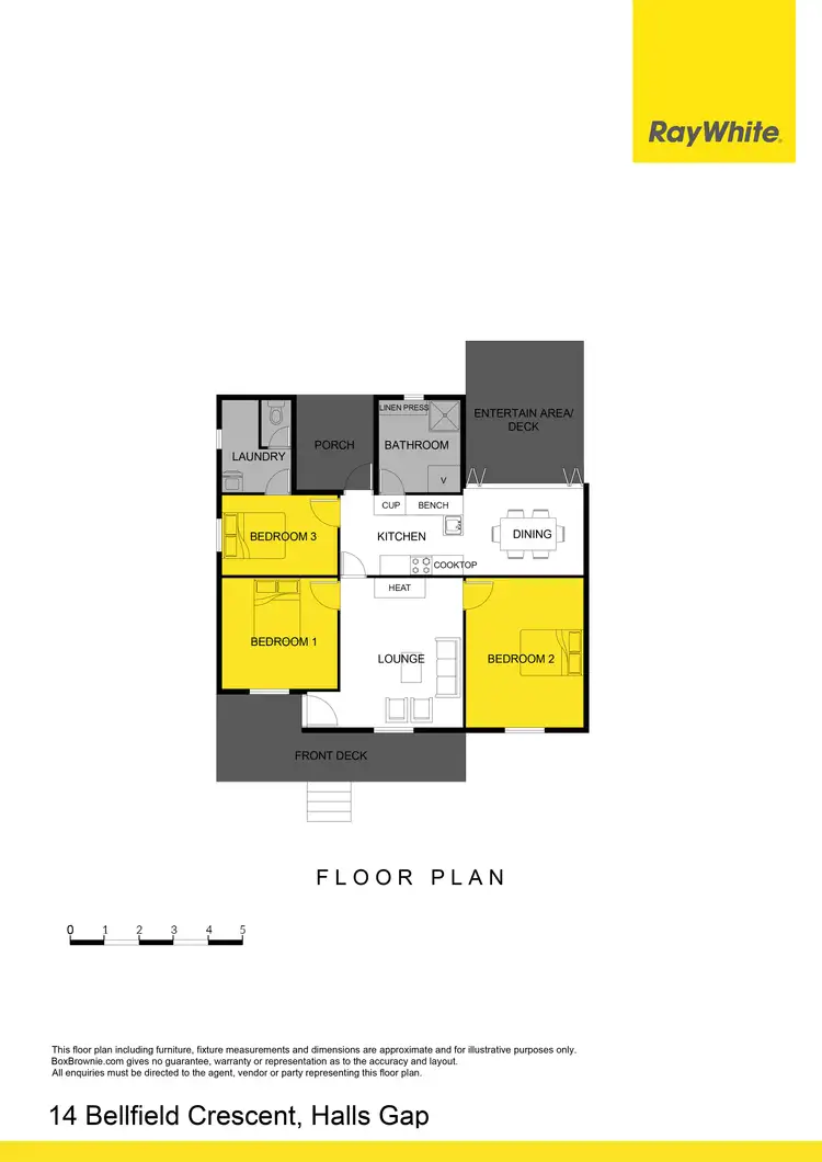 Floorplan of Homely house listing, 14 Bellfield Crescent, Halls Gap VIC 3381
