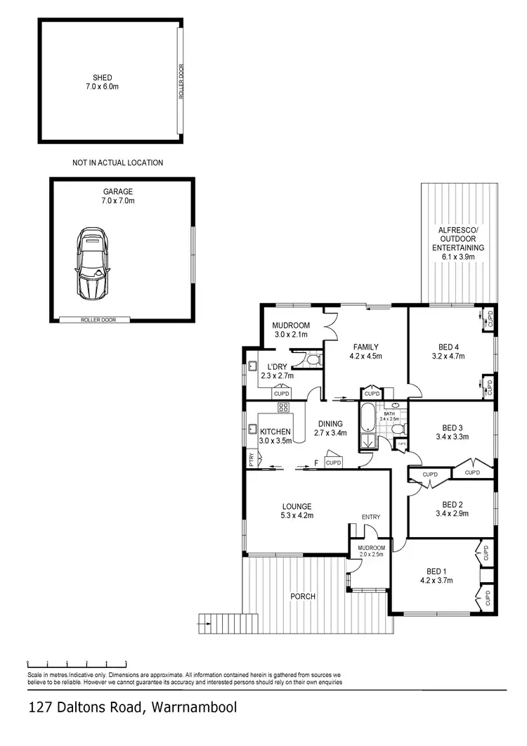 Floorplan of Homely house listing, 127 Daltons Road, Warrnambool VIC 3280