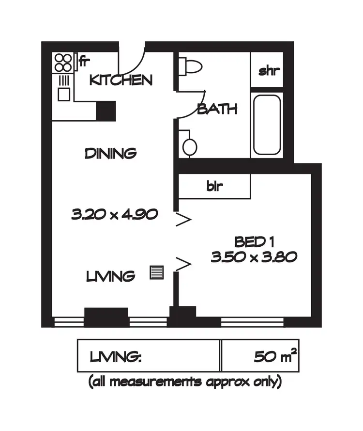 Floorplan of Homely apartment listing, 702/82 King William Street, Adelaide SA 5000
