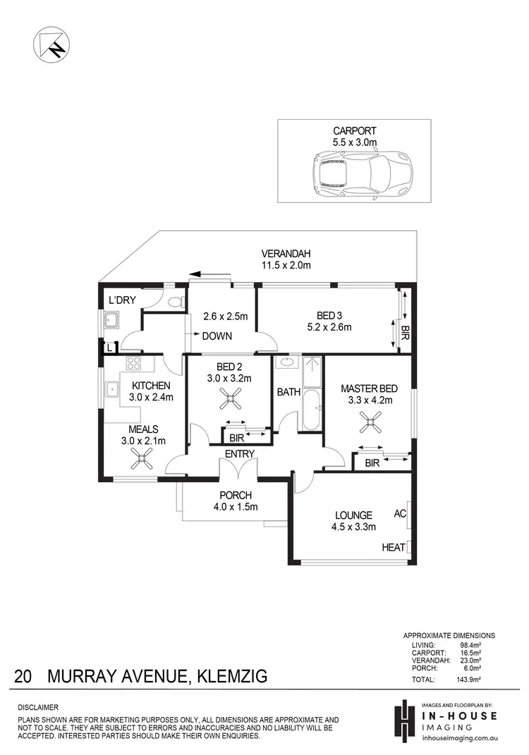 Floorplan of Homely house listing, 20 Murray Avenue, Klemzig SA 5087