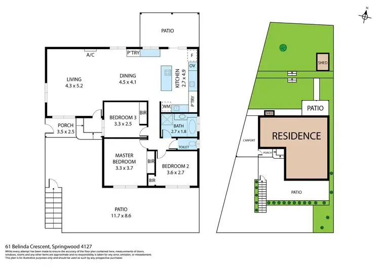 Floorplan of Homely house listing, 61 Belinda Crescent, Springwood QLD 4127