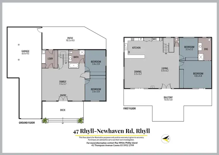 Floorplan of Homely house listing, 47 Rhyll-Newhaven Road, Rhyll VIC 3923