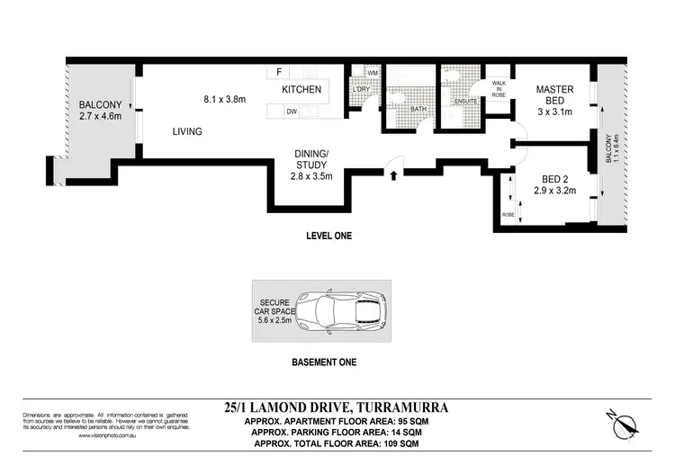 Floorplan of Homely apartment listing, 25/1 Lamond Drive, Turramurra NSW 2074
