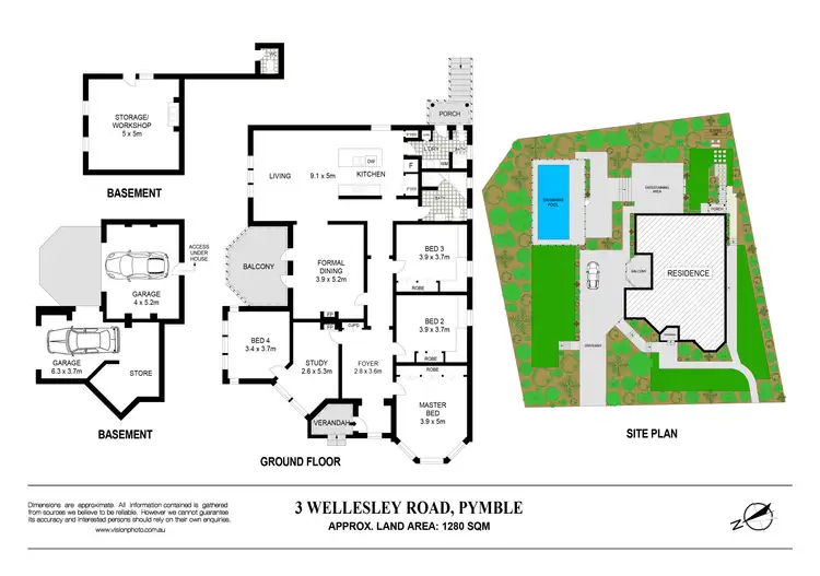 Floorplan of Homely house listing, 3 Wellesley Road, Pymble NSW 2073