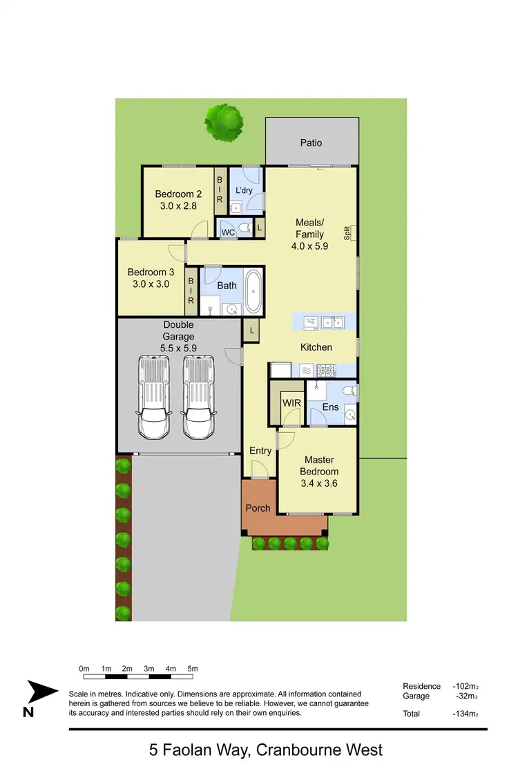 Floorplan of Homely house listing, 5 Faolan Way, Cranbourne West VIC 3977