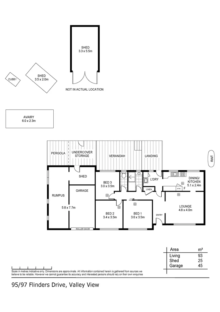 Floorplan of Homely house listing, 95-97 Flinders Drive, Valley View SA 5093