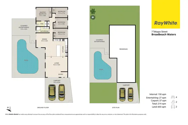 Floorplan of Homely house listing, 7 Tekapo Street, Broadbeach Waters QLD 4218