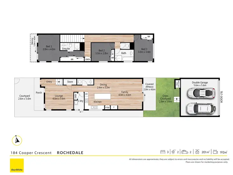 Floorplan of Homely townhouse listing, 184 Cooper Crescent, Rochedale QLD 4123