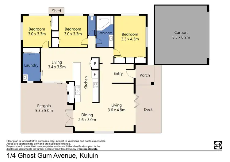 Floorplan of Homely unit listing, 1/4 Ghost Gum Avenue, Kuluin QLD 4558