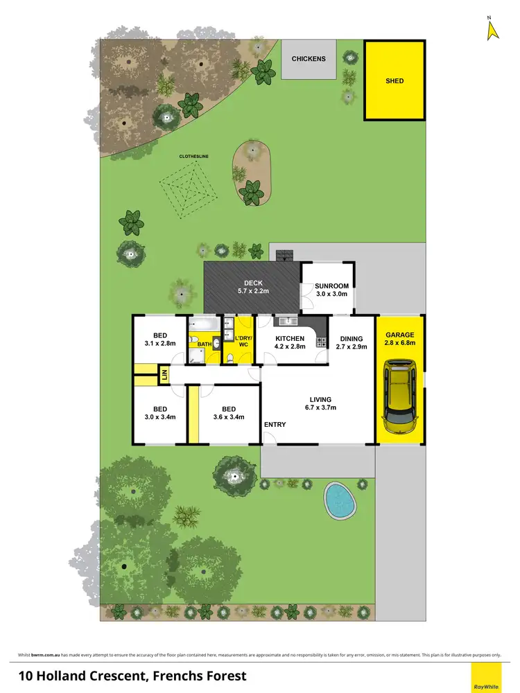 Floorplan of Homely house listing, 10 Holland Cresent, Frenchs Forest NSW 2086