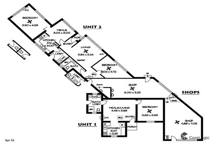 Floorplan of Homely block of units listing, 652 - 654 Port Road, Beverley SA 5009