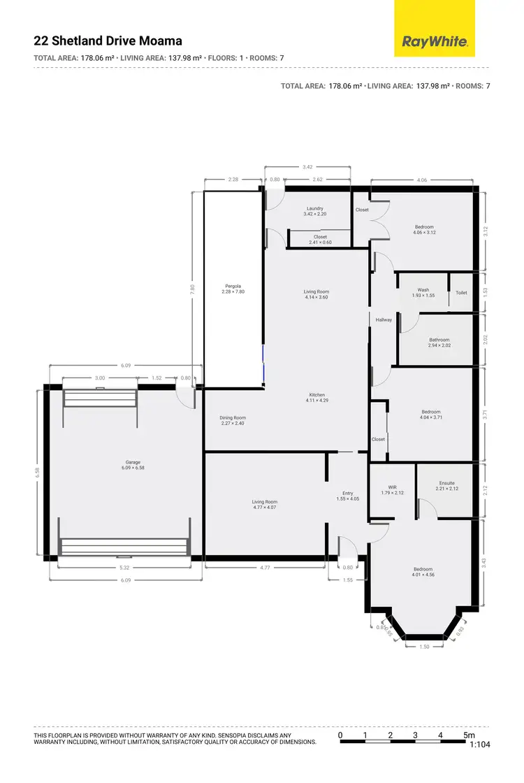 Floorplan of Homely house listing, 22 Shetland Drive, Moama NSW 2731