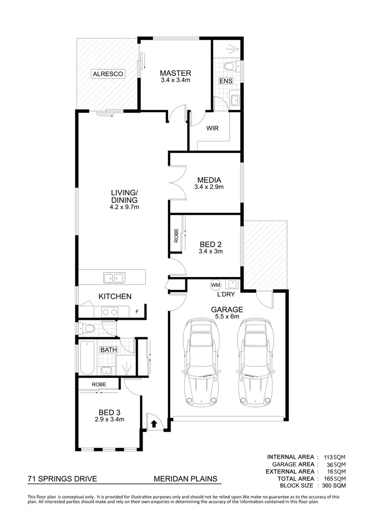 Floorplan of Homely house listing, 71 Springs Drive, Meridan Plains QLD 4551