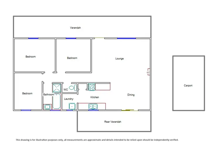 Floorplan of Homely house listing, 28 Milne Street, Bordertown SA 5268