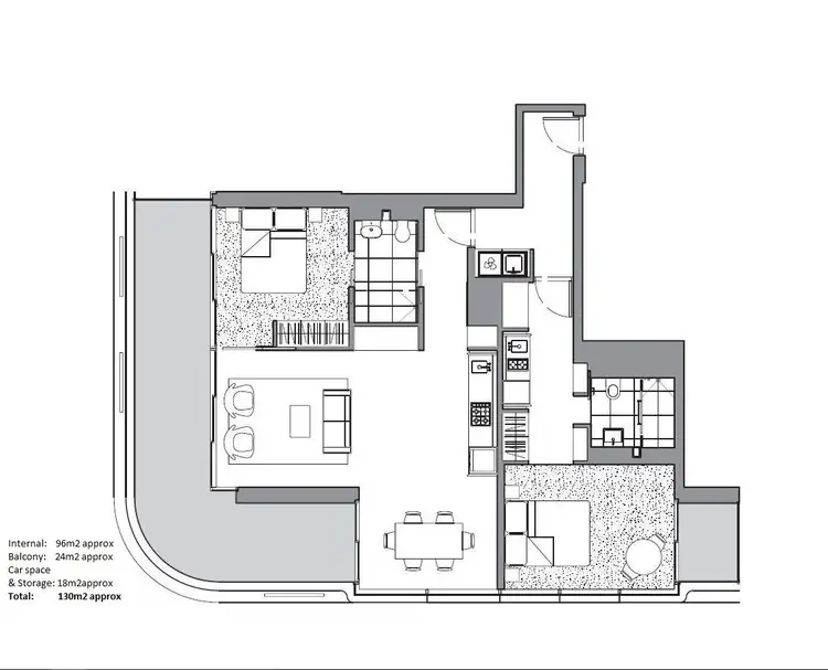 Floorplan of Homely apartment listing, 1702/2 Central Park Avenue, Chippendale NSW 2008