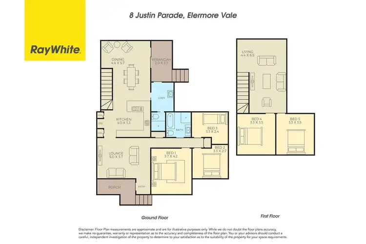 Floorplan of Homely house listing, 8 Justin Parade, Elermore Vale NSW 2287