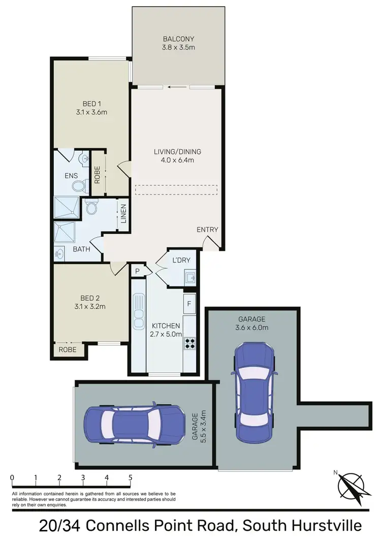 Floorplan of Homely unit listing, 20/34-40 Connells Point Road, South Hurstville NSW 2221