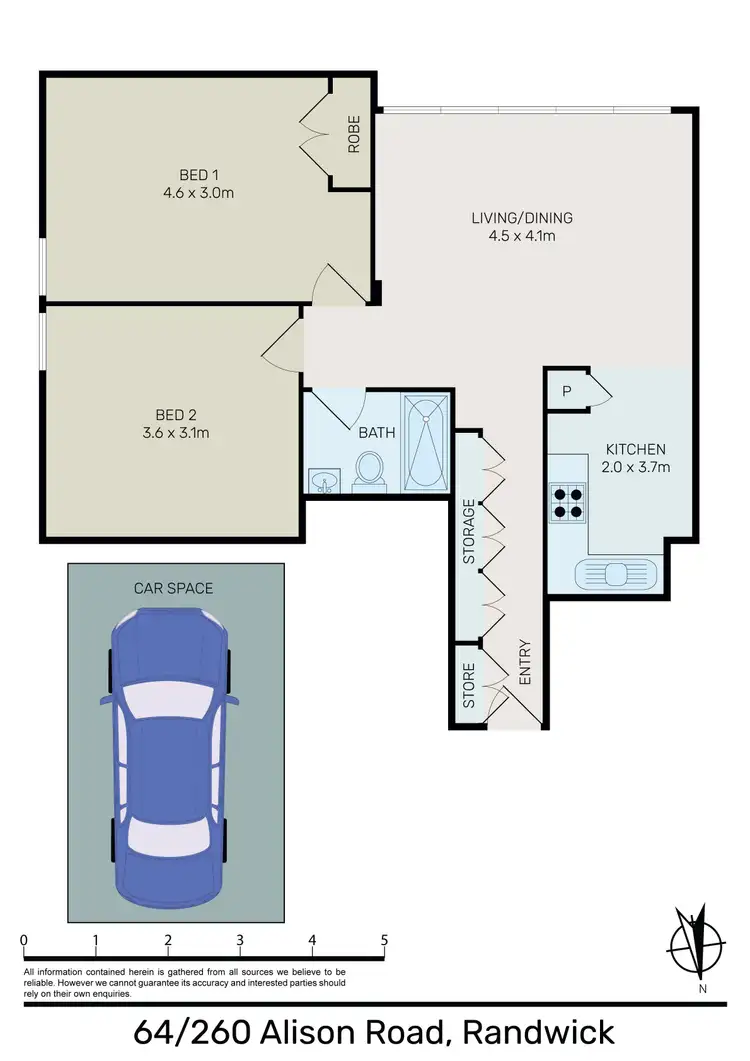Floorplan of Homely apartment listing, 64/260 Alison Road, Randwick NSW 2031