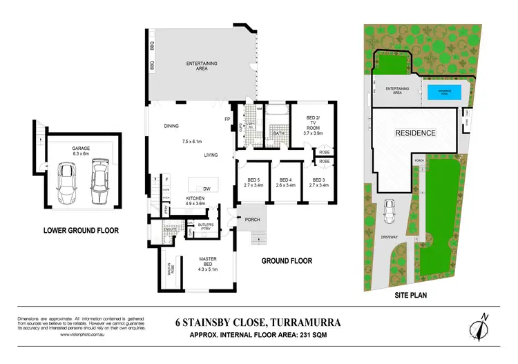 Floorplan of Homely house listing, 6 Stainsby Close, Turramurra NSW 2074